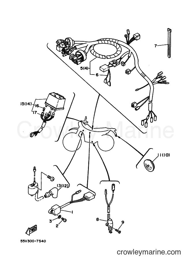 Yamaha Motors XT350 (55V0) [050] - ALTERNATE FOR ELECTRICAL