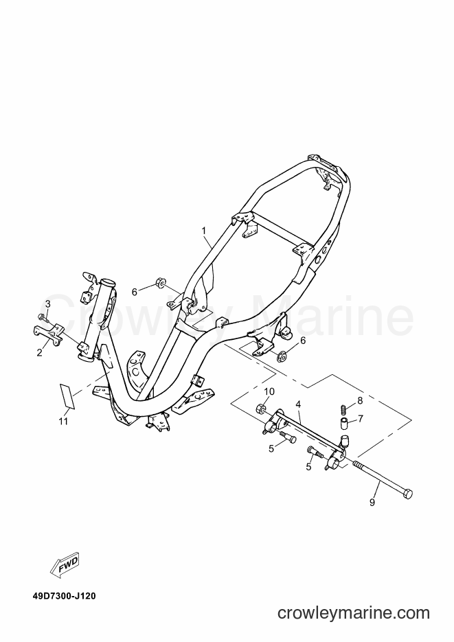 Yamaha Motors CS50M (49D9) [010] - FRAME