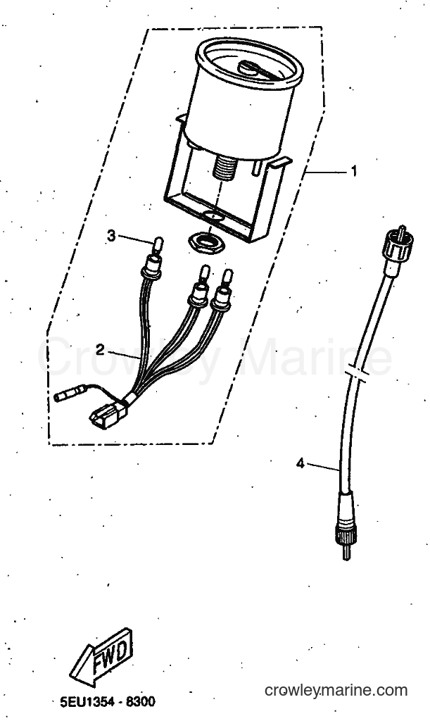 1999 Scooter YH50 - YH50 (5FV1) [010] - METER