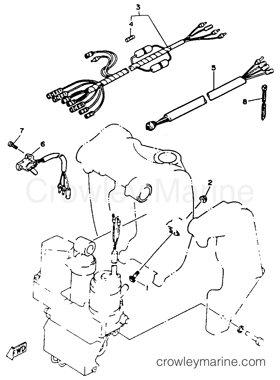 Yamaha Motors 115TXRR - BRACKET 2