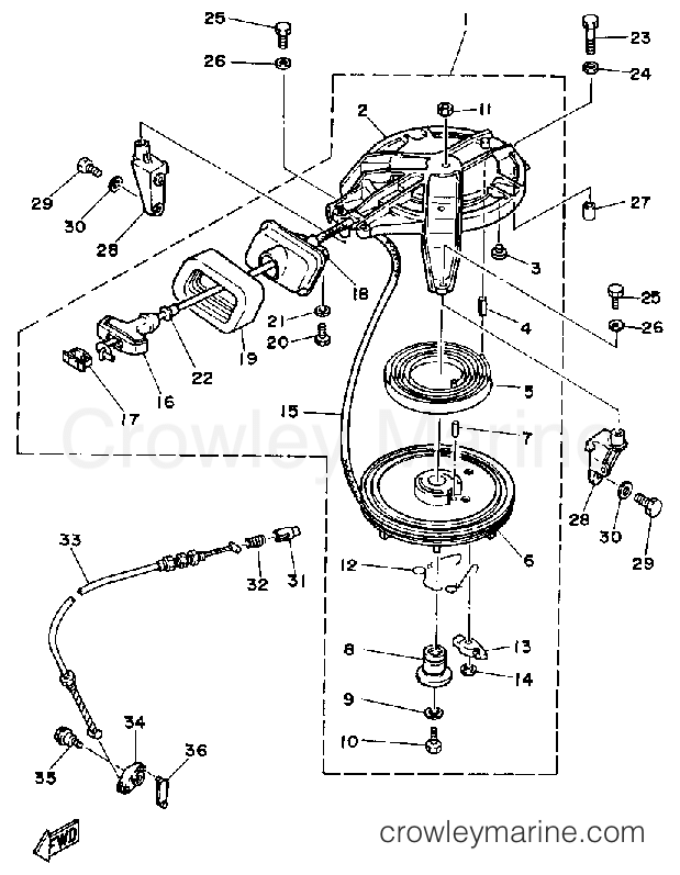 Yamaha Motors 15SF - MANUAL STARTER