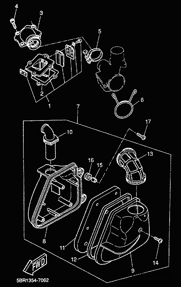 2000 Scooter YQ50L - YQ50L (5KH7) [010] - INTAKE