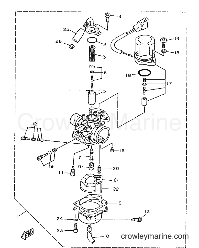 1996 Scooter CY50R - CY50R (3WG6) [999] - CARBURETOR