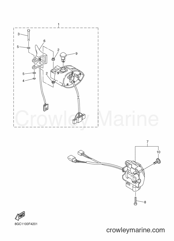 Yamaha Motors RT50 (8GC2) [010] - HANDLE SWITCH & LEVER