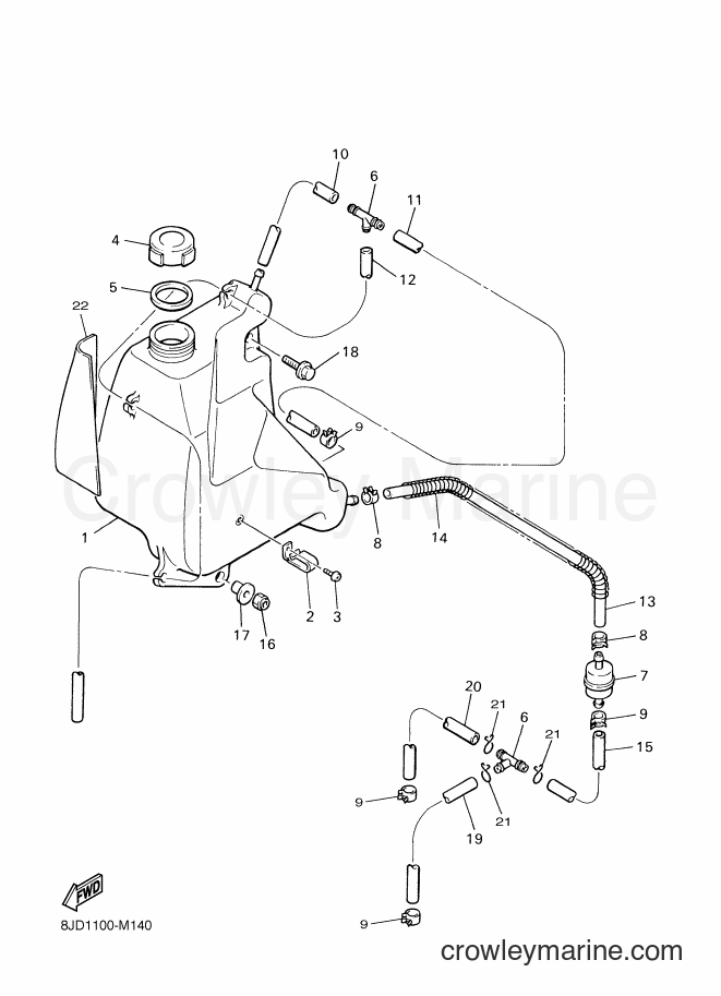 2013 Snowmobile VK540E - VK540E (8JD1) [020] - OIL TANK