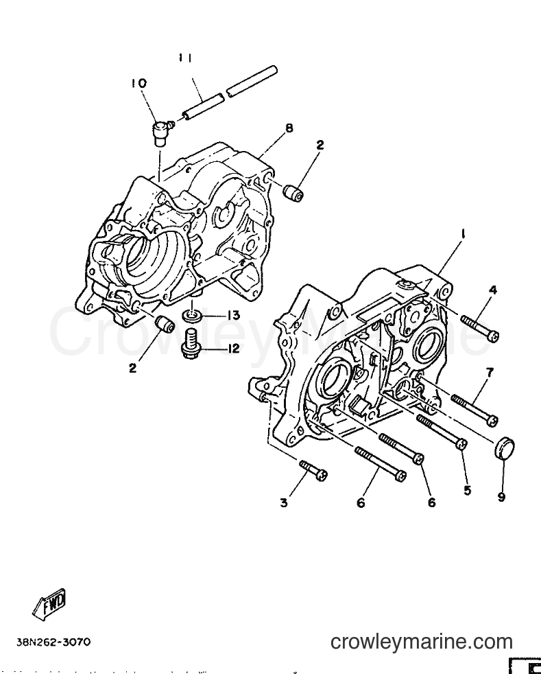 1987 Street Bike YB100 - YB100 (18N) [999] - CRANKCASE