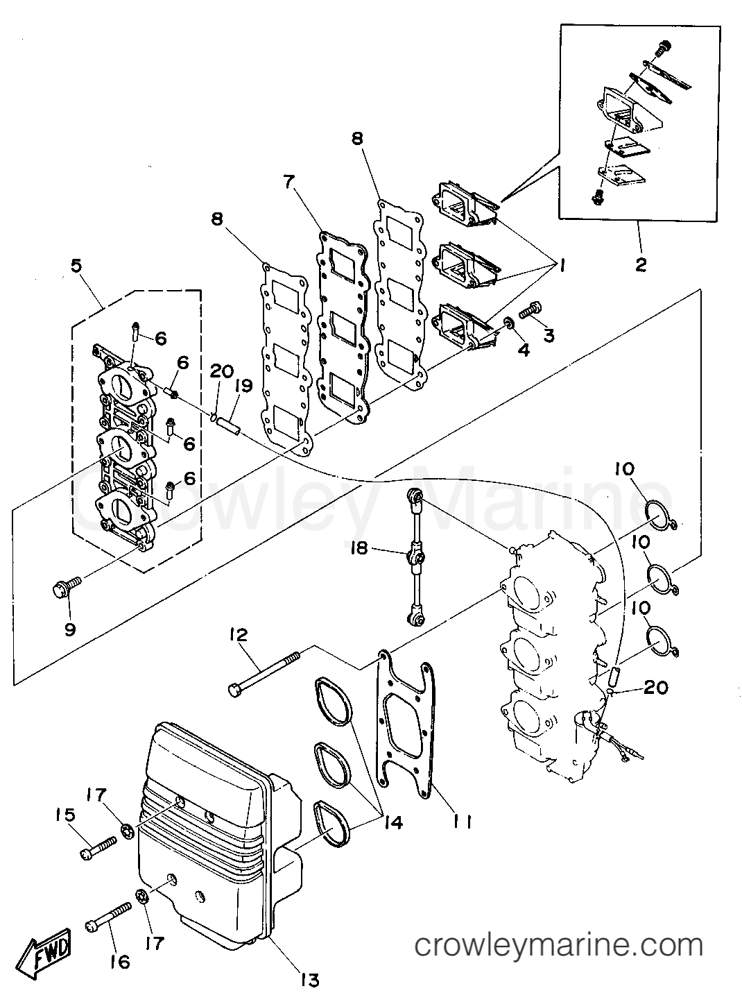Yamaha Motors 50EJRS - INTAKE