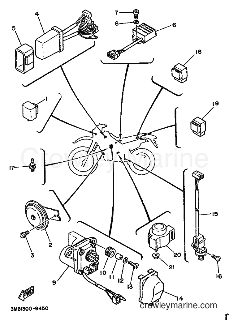 1989 Dirt Bike DT125RE - DT125RE (3MB1) [999] - ELECTRICAL 2