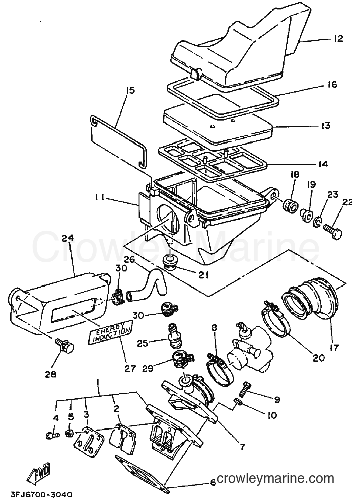 1995 Dirt Bike DT175 - DT175 (3FJ8) [010] - INTAKE