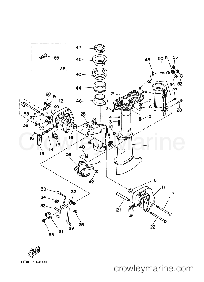 Yamaha Motors 4AC (6E01) [140] - UPPER CASING & BRACKET