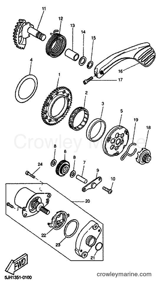 Yamaha Motors EW50 (5LH3) [040] - STARTER