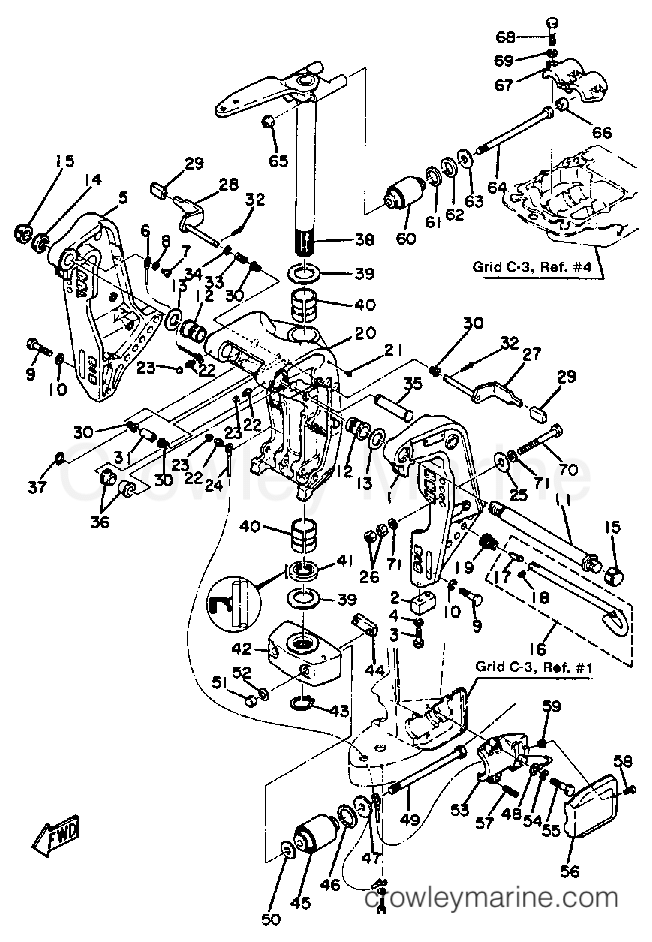 Yamaha Motors 115ETLN - BRACKET