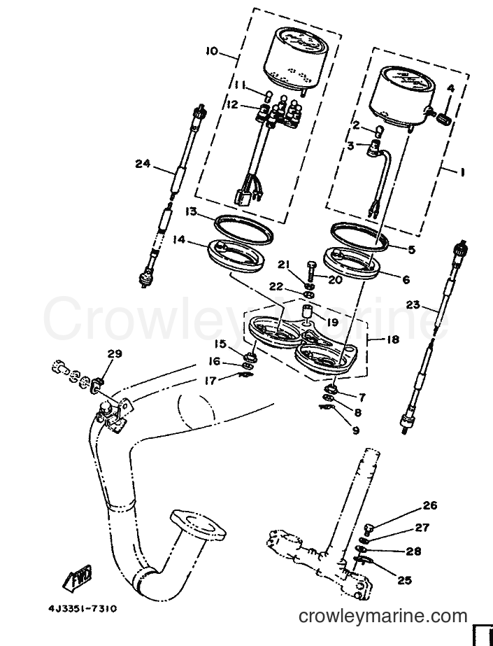 1987 Dirt Bike DT125-MX - DT125-MX (4J3) [999] - METER