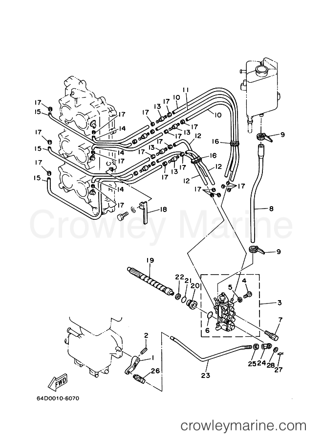Yamaha Motors 175D (64D) [020] - OIL PUMP