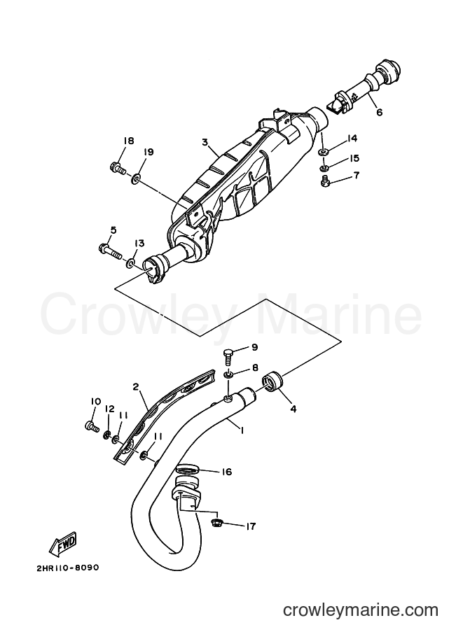1992 ATV YFM350ER - YFM350ER (3HP6) [010] - EXHAUST