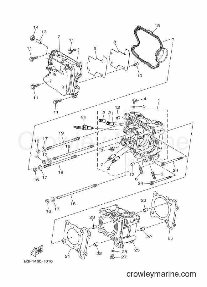 Yamaha Motors GDS125-F (B3F2) [010] - CYLINDER