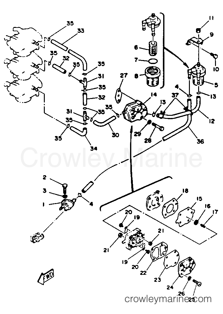 Yamaha Motors 50TLHR - FUEL SYSTEM