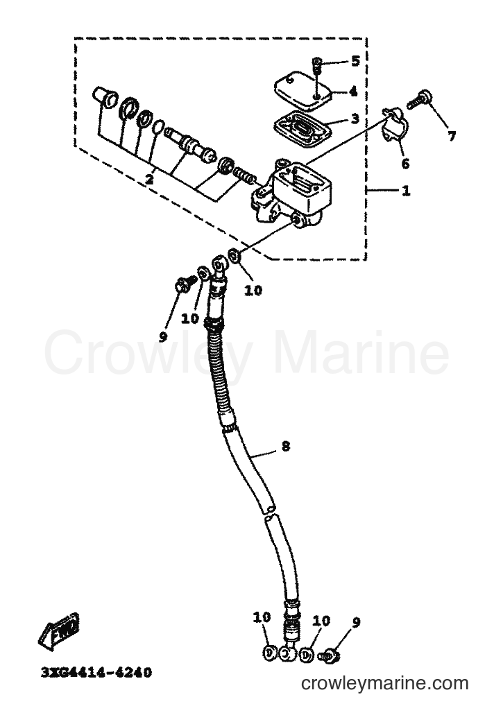 2000 Scooter YW100T - YW100T (5JY2) [010] - FRONT MASTER CYLINDER