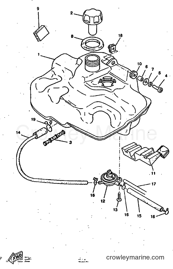 1997 Scooter CW50RS - CW50RS (4TD8) [999] - FUEL TANK