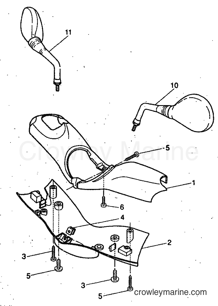1999 Scooter YH50 - YH50 (5FV1) [020] - COWLING 1