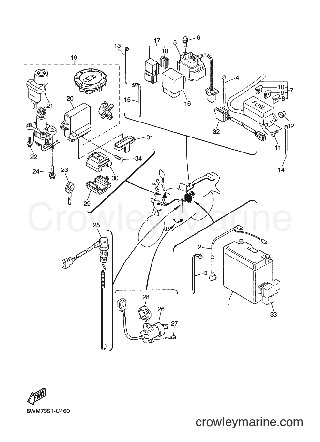 2006 Street Bike XJR1300 - XJR1300 (5WMD) [010] - ELECTRICAL 2