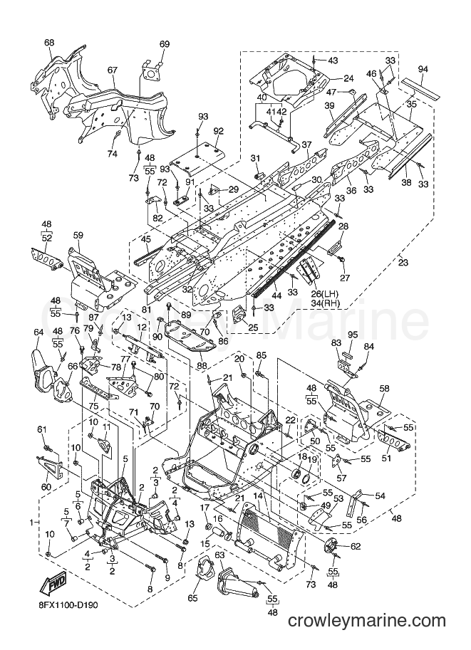 Yamaha Motors RX10ST (8FX2) [010] - FRAME