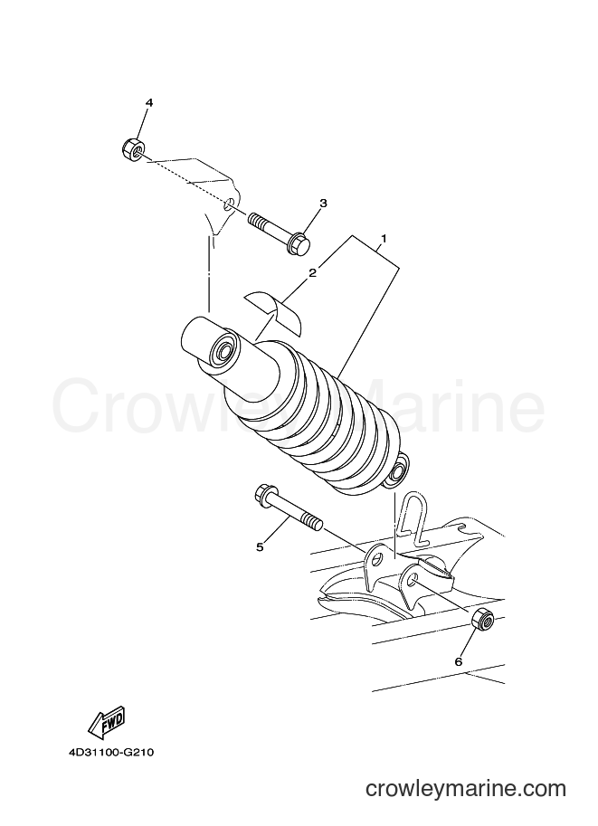 2013 ATV YFM250R - YFM250R (1BTN) [010] - REAR SUSPENSION