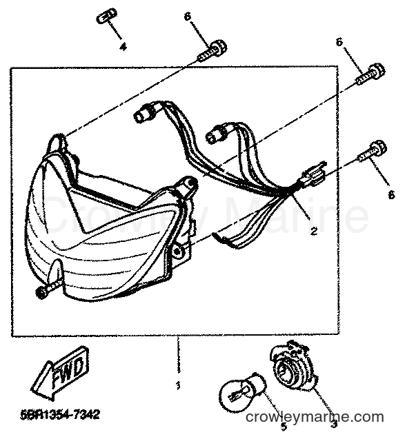 Yamaha Motors YQ100 (5ME4) [070] - HEADLIGHT