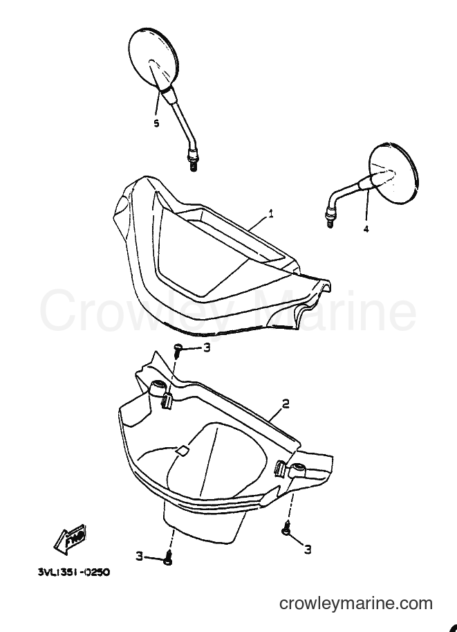 1993 Scooter CW50 - CW50 (4FG2) [010] - COWLING