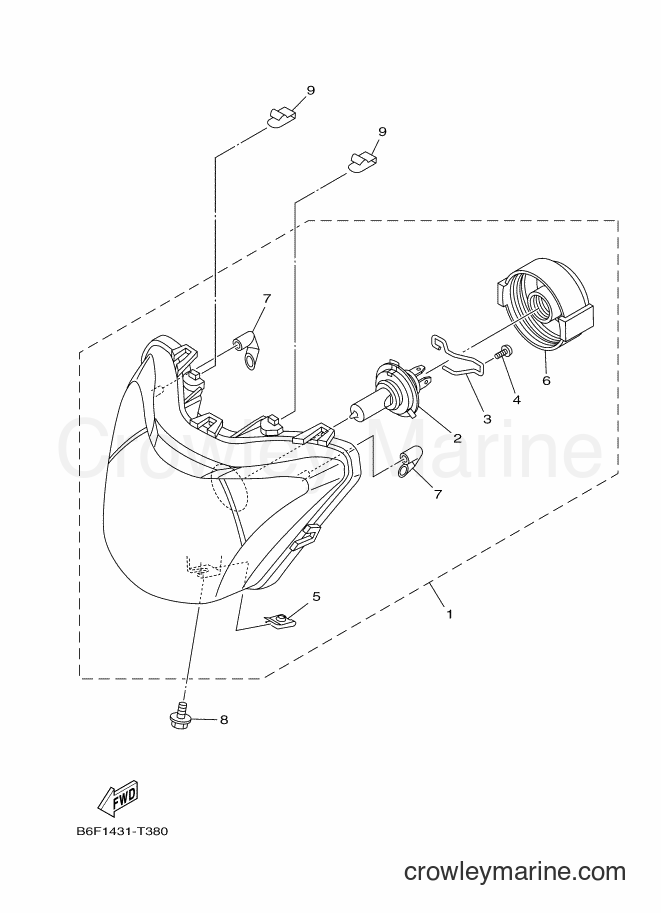 Yamaha Motors T115FL-2 (B6F2) [010] - HEADLIGHT