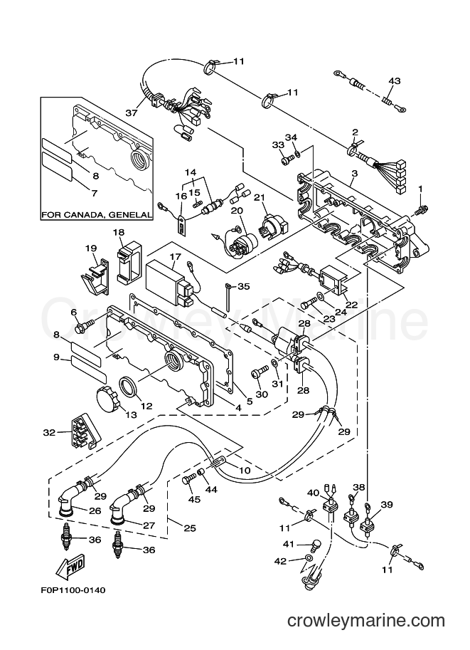 Yamaha Motors JET FOR XA800 (67AA) [030] - ELECTRICAL 1