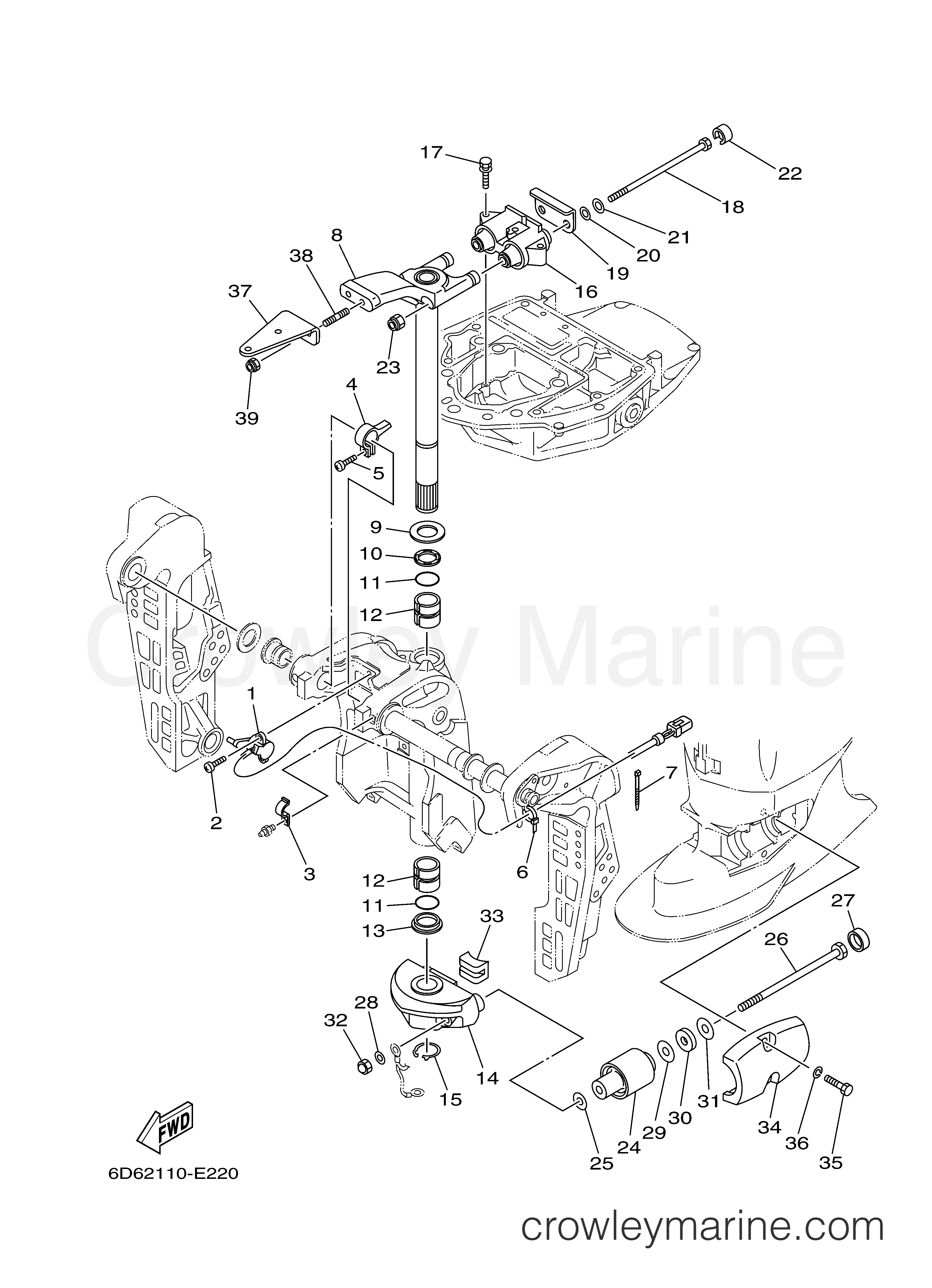 Yamaha Motors F90TXR - BRACKET 2