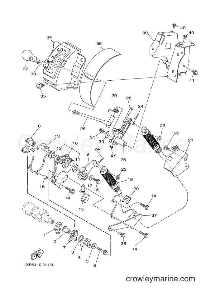 Yamaha Motors YXM700E (1XPK) [010] - SHIFT SHAFT