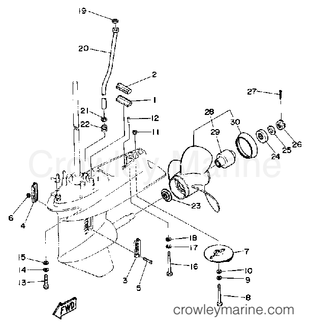 Yamaha Motors 50ELD - LOWER DRIVE 2