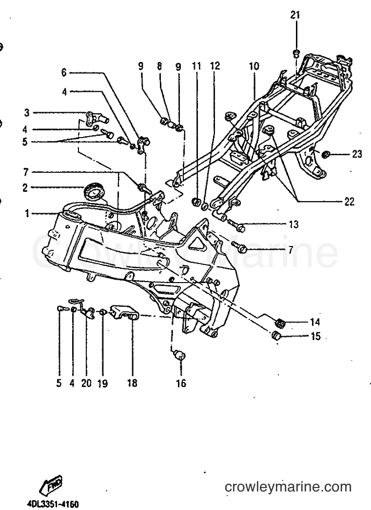 Yamaha Motors TZR125 (4DL3) [999] - FRAME
