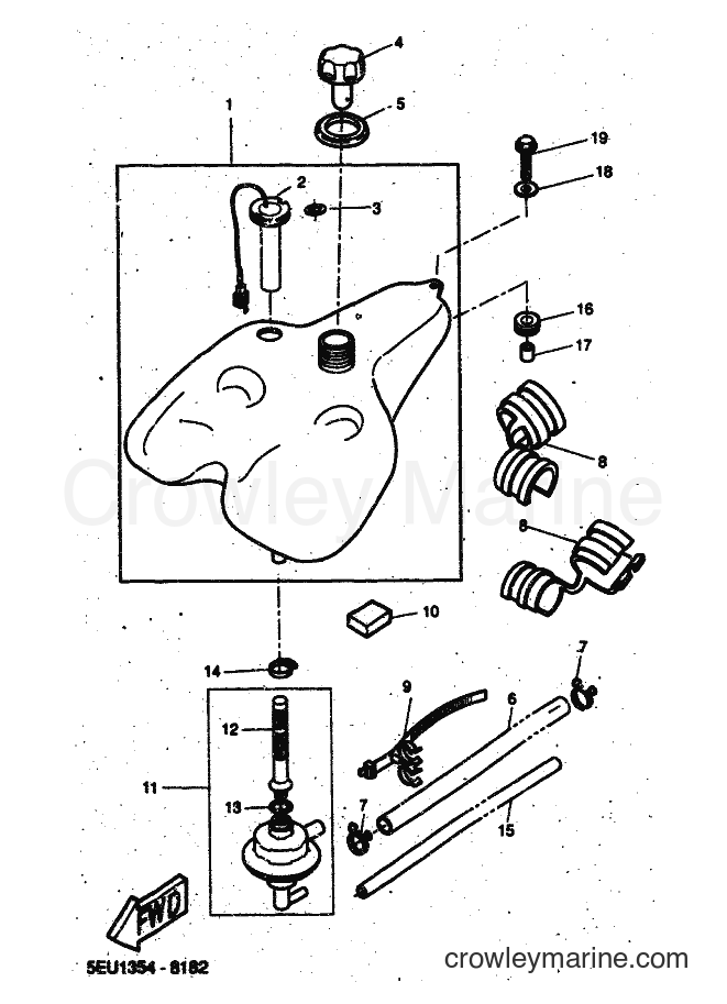 2001 Scooter YH50 - YH50 (5PF2) [010] - FUEL TANK