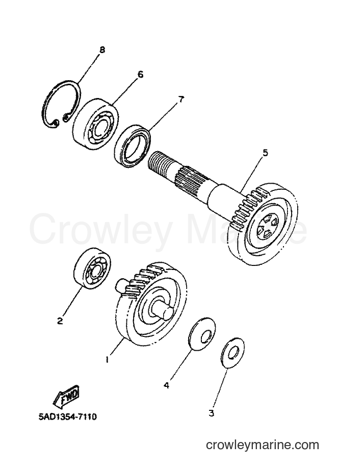 2000 Scooter YN50 - YN50 (5BW3) [010] - TRANSMISSION