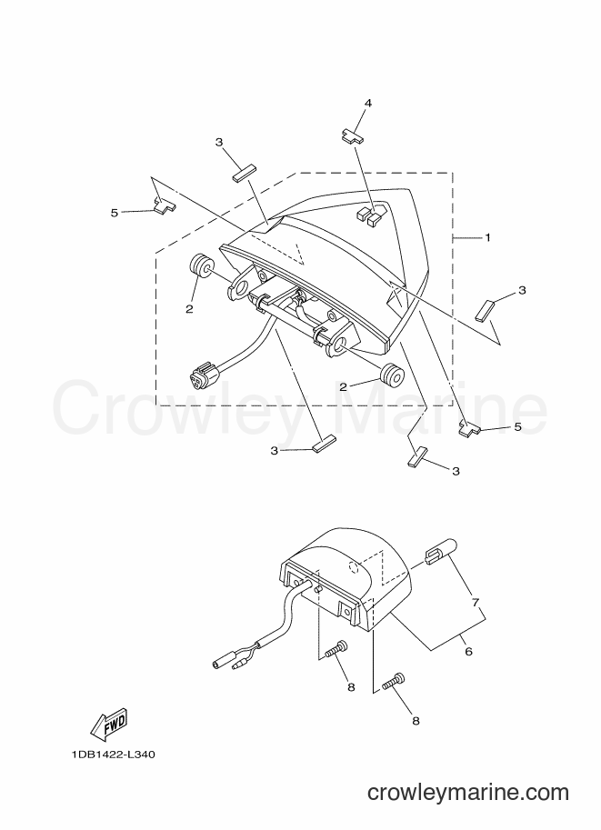 Yamaha Motors AT125FC (1DB1) [010] - TAILLIGHT