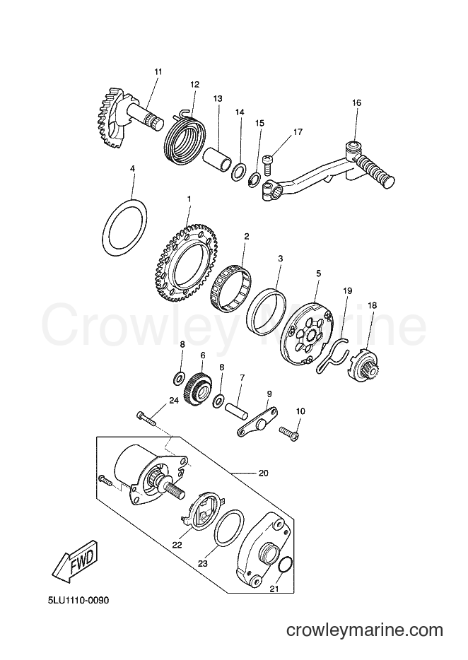 Yamaha Motors CW50 (5MS2) [010] - STARTER