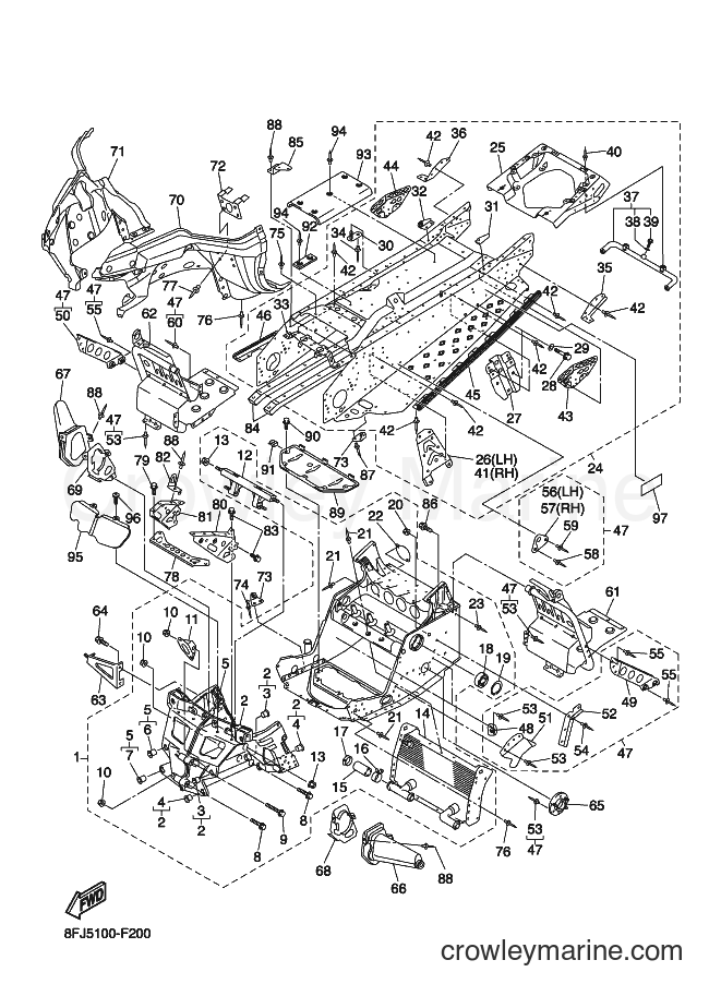 2007 Snowmobile RS10R - RS10R (8FJ5) [020] - FRAME 2