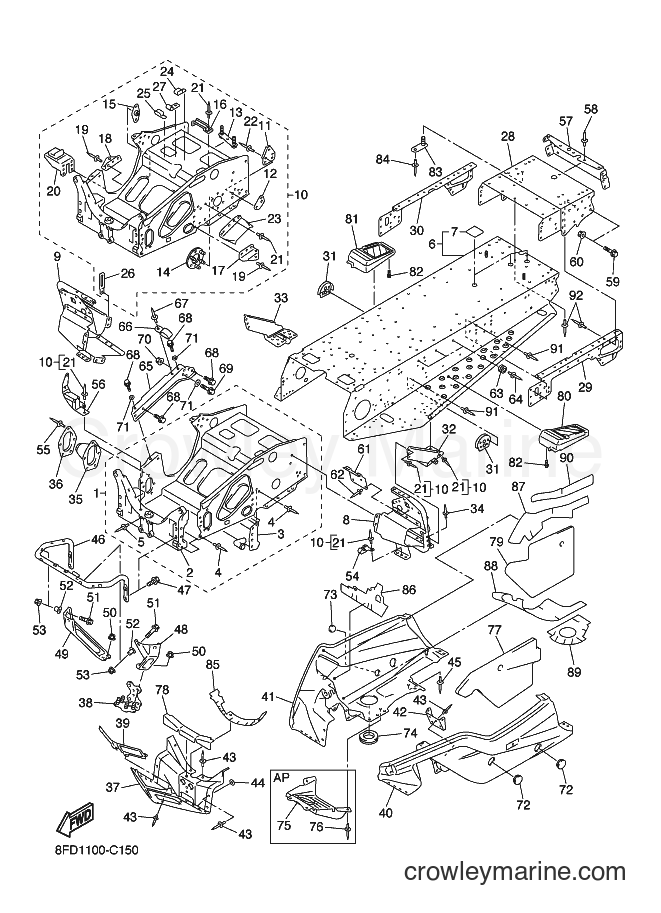 Yamaha Motors SXV60VT (8FD3) [020] - FRAME