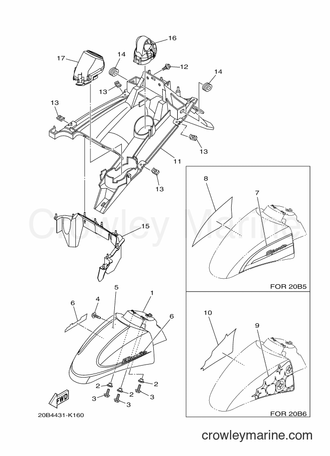 Yamaha Motors AF115S (20B4) [010] - FENDER