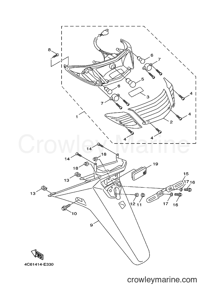 Yamaha Motors XC125 (4P9B) [010] - TAILLIGHT