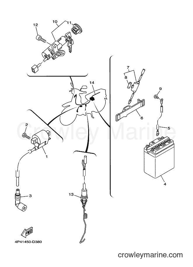 Yamaha Motors T110 (4P41) [010] - ELECTRICAL 1