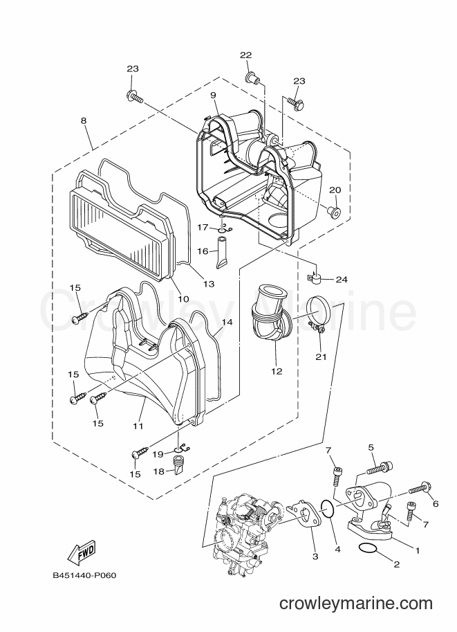 2016 Scooter T115C-5 - T115C-5 (BP41) [010] - INTAKE