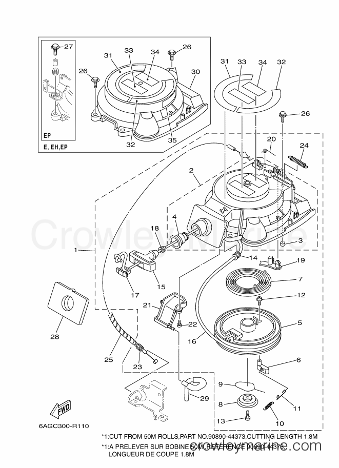 Yamaha Motors F15CES (6AGC) [160] - STARTER