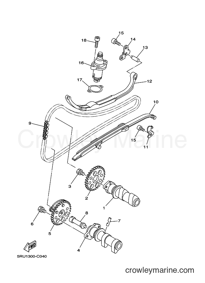 Yamaha Motors YP400A (34BB) [010] - CAMSHAFT & CHAIN