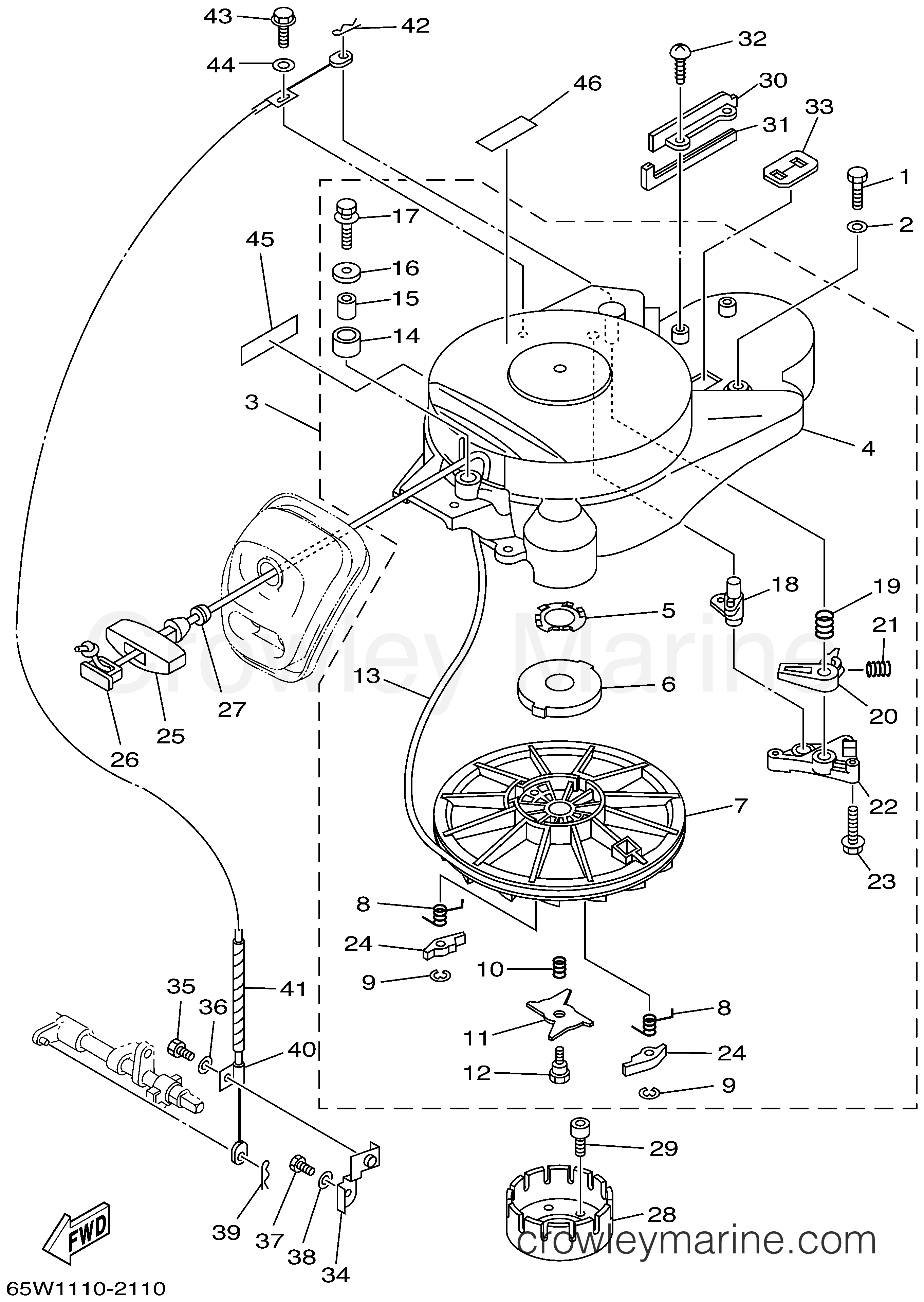 Yamaha Motors F25MLHA - STARTER