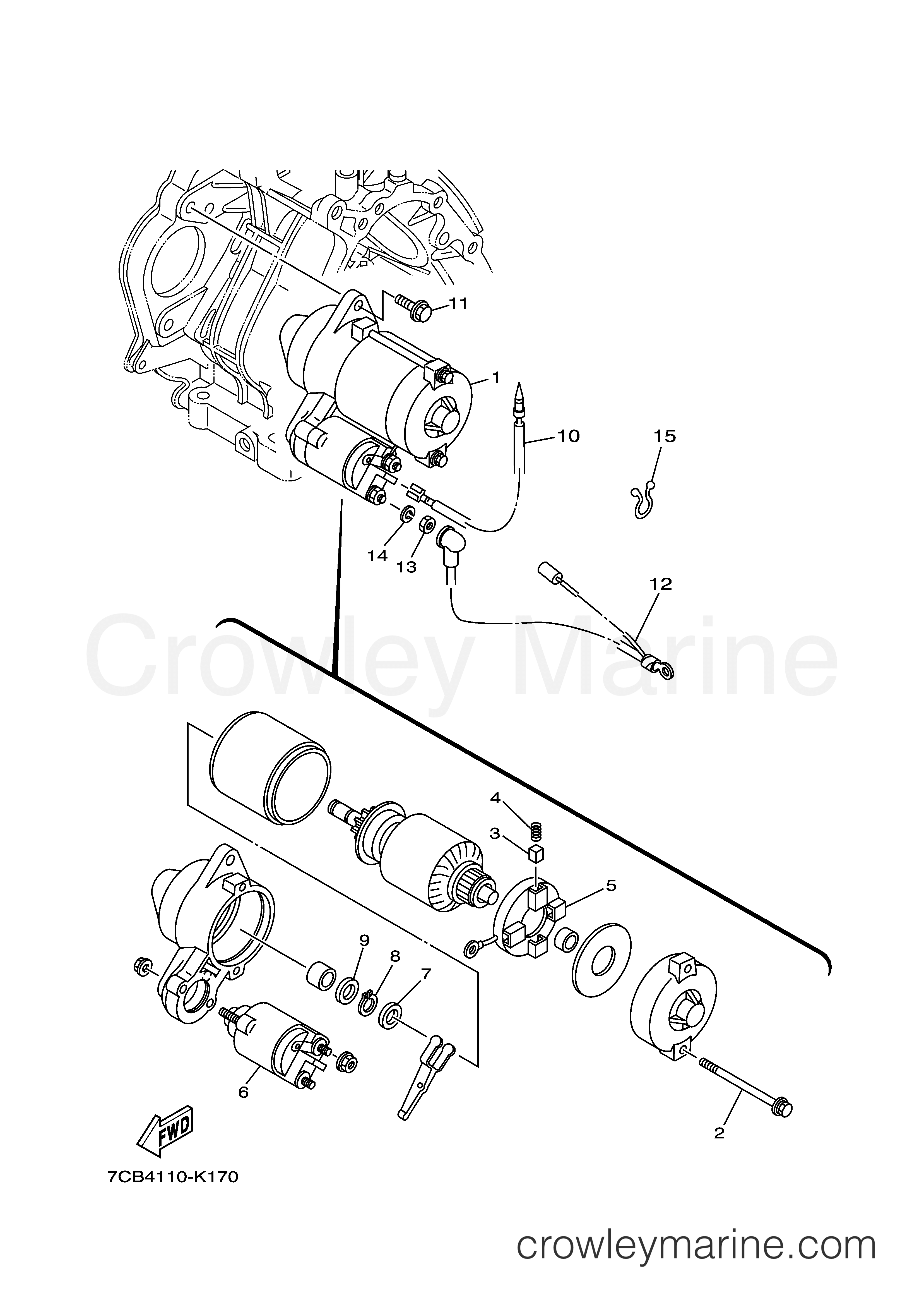 Yamaha Motors EF4000DEM - STARTING MOTOR