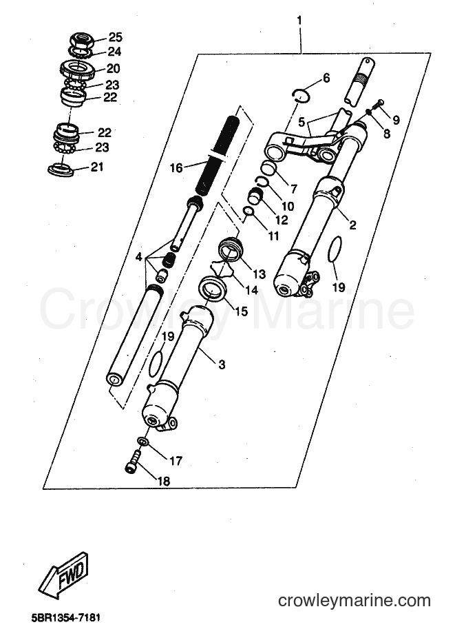 Yamaha Motors YQ50L (5KH8) [010] - FRONT FORK